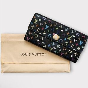 Louis Vuitton Murakami Multicolored Sarah Wallet